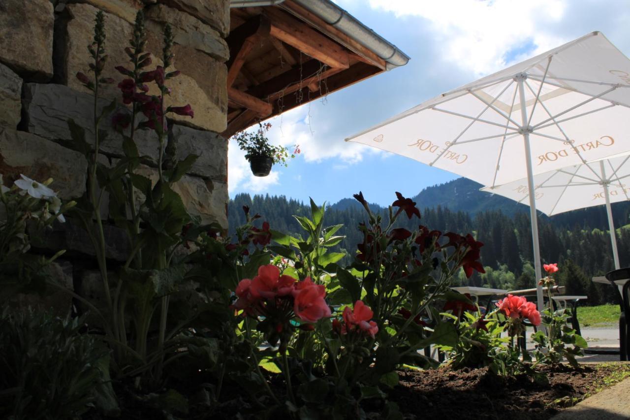 Chalet Hotel Vaccapark Le Praz de Lys Ngoại thất bức ảnh