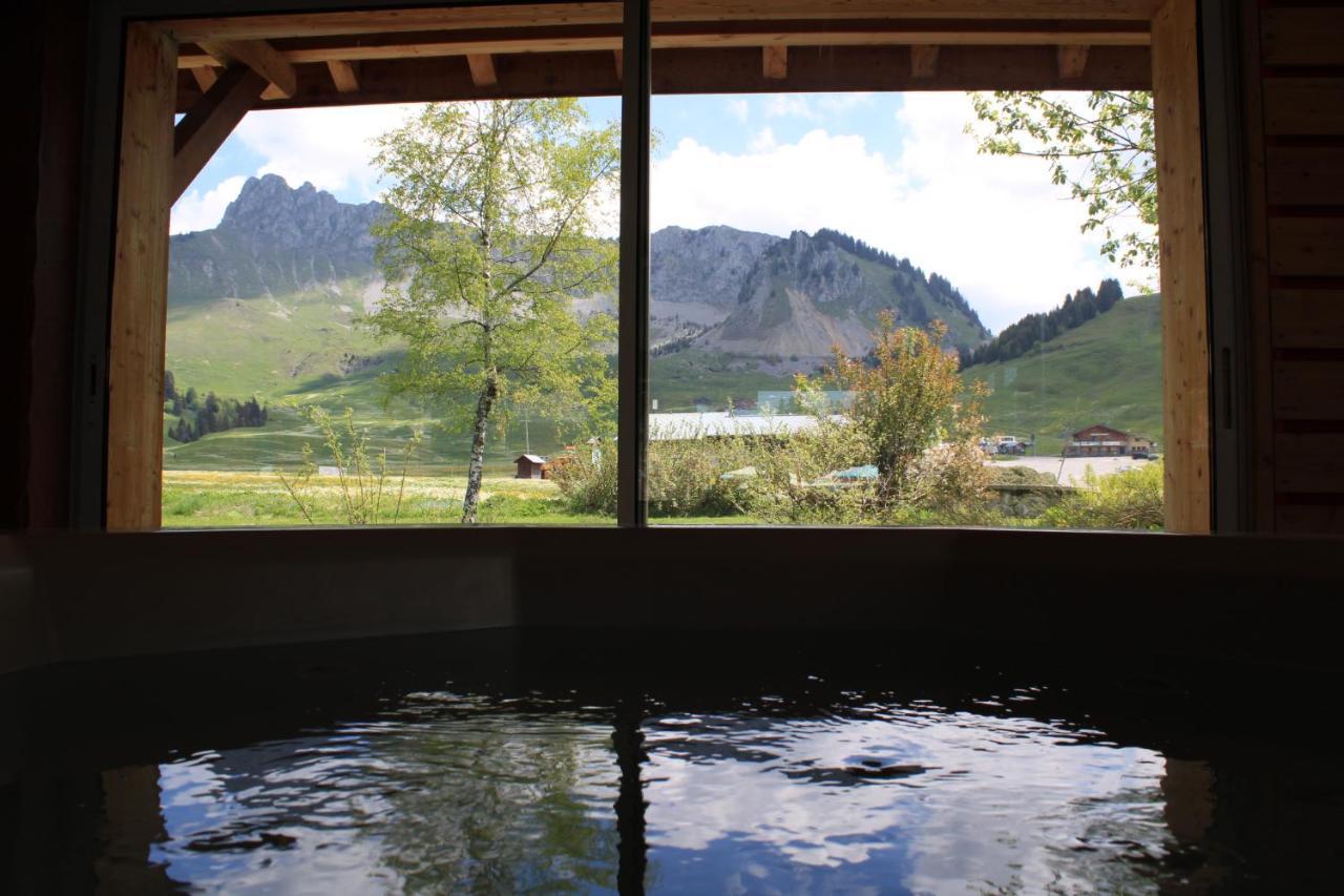 Chalet Hotel Vaccapark Le Praz de Lys Ngoại thất bức ảnh